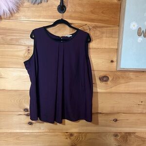 Calvin Klein career tank deep purple 1X